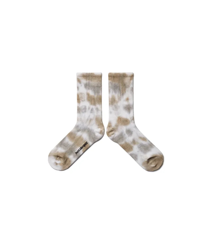 NOZZLEQUIZ / Drip Sand - Spray Dye Crew Casual Socks