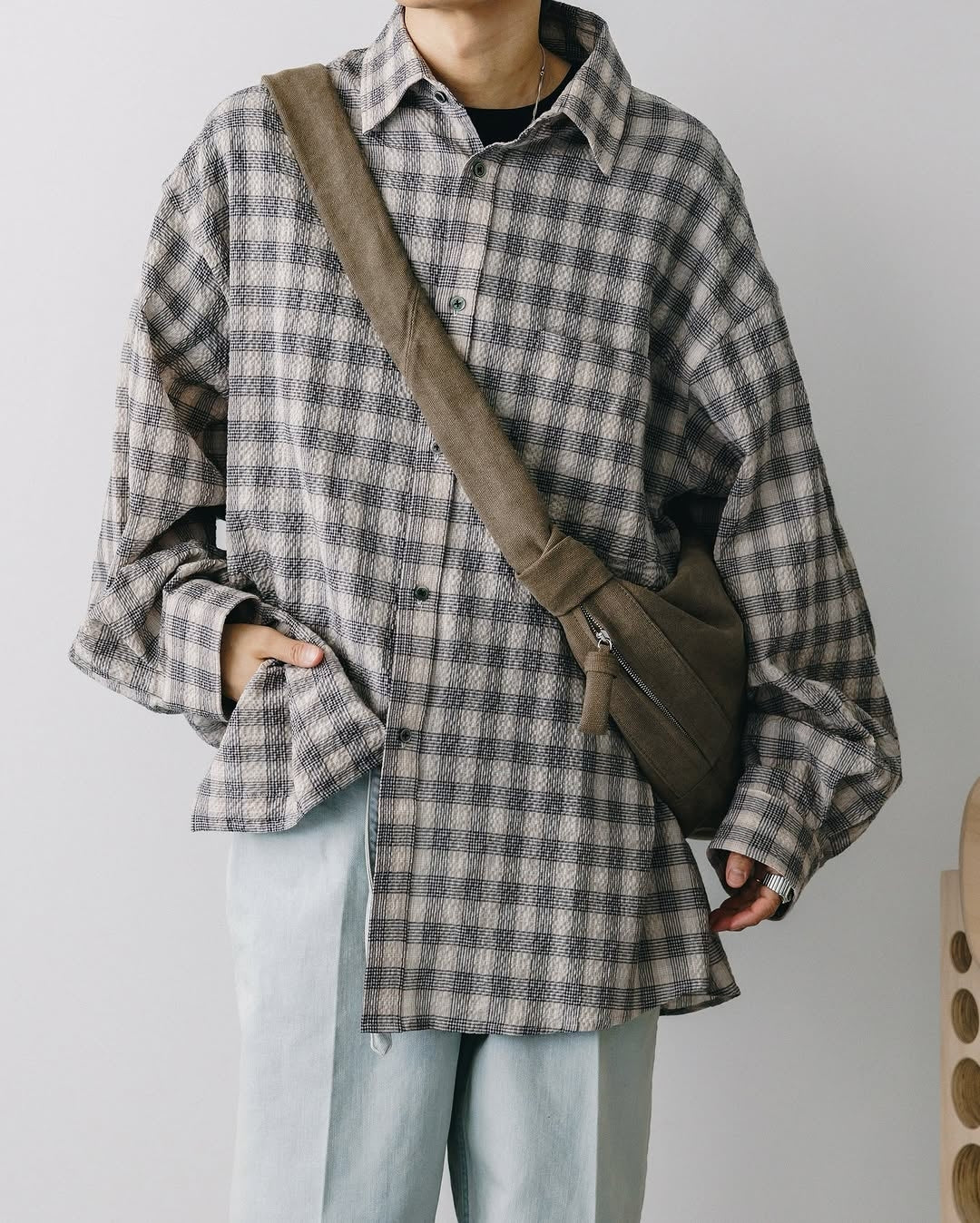 CLESSTE / Plaid Ripple Classic City L/S Shirt