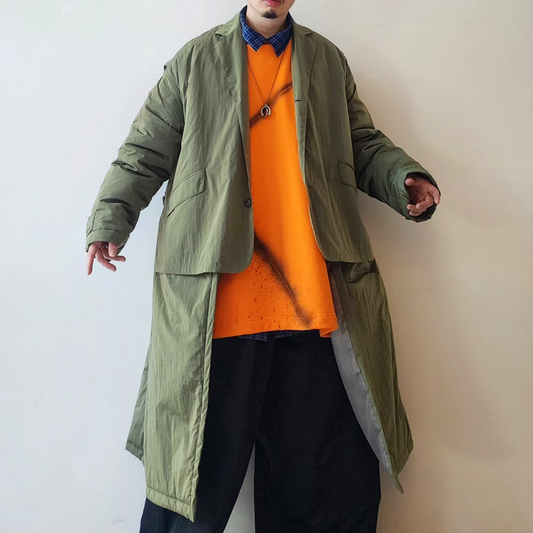 DISCOVERED / Layered Padded Long Coat
