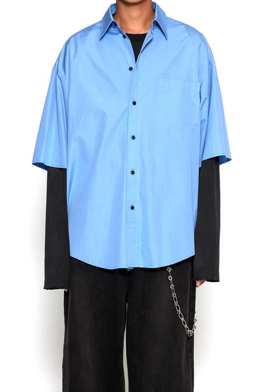 CODA / Blue Thomas Mason Poplin Deviation Shirt