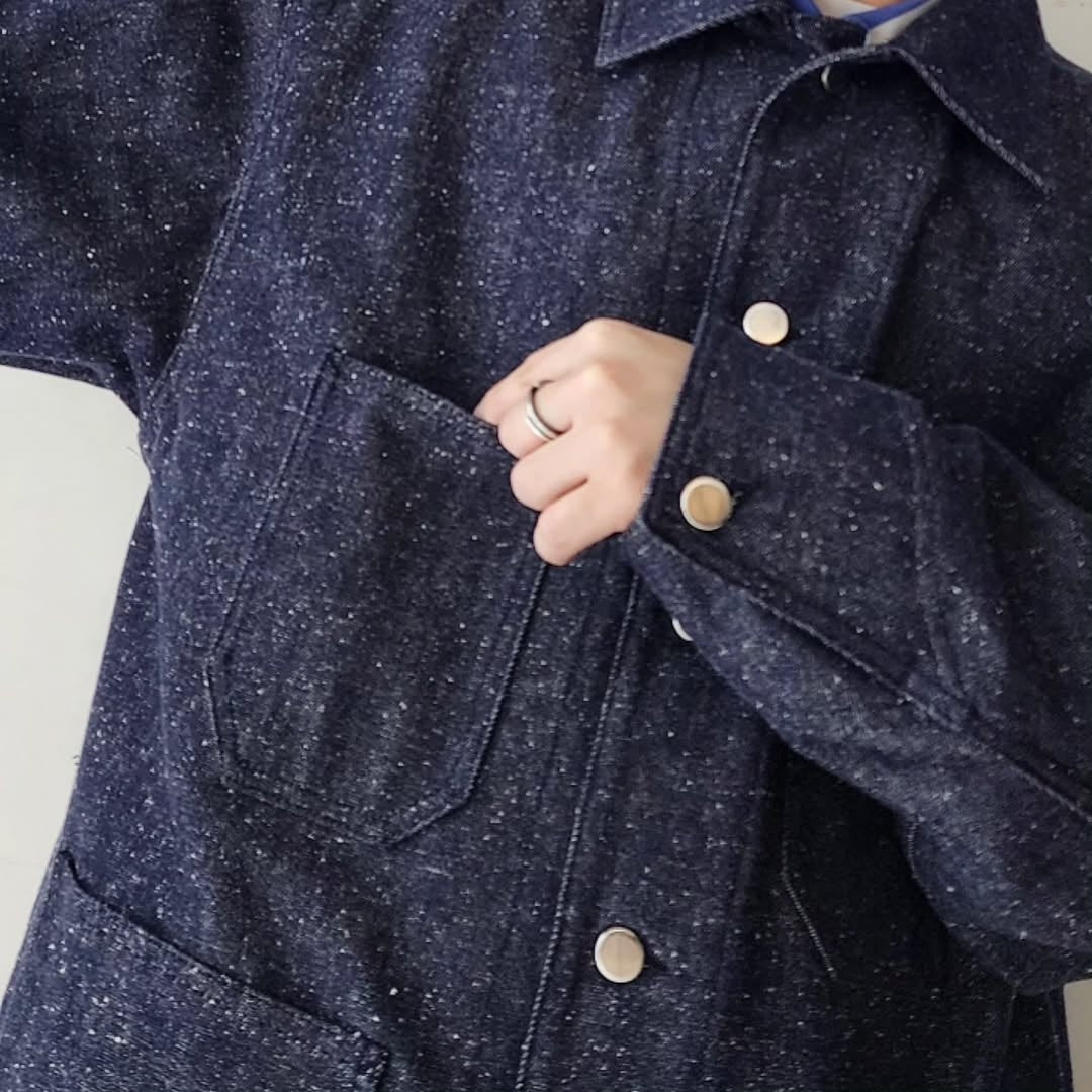BLANC YM / Silk Denim Coverall