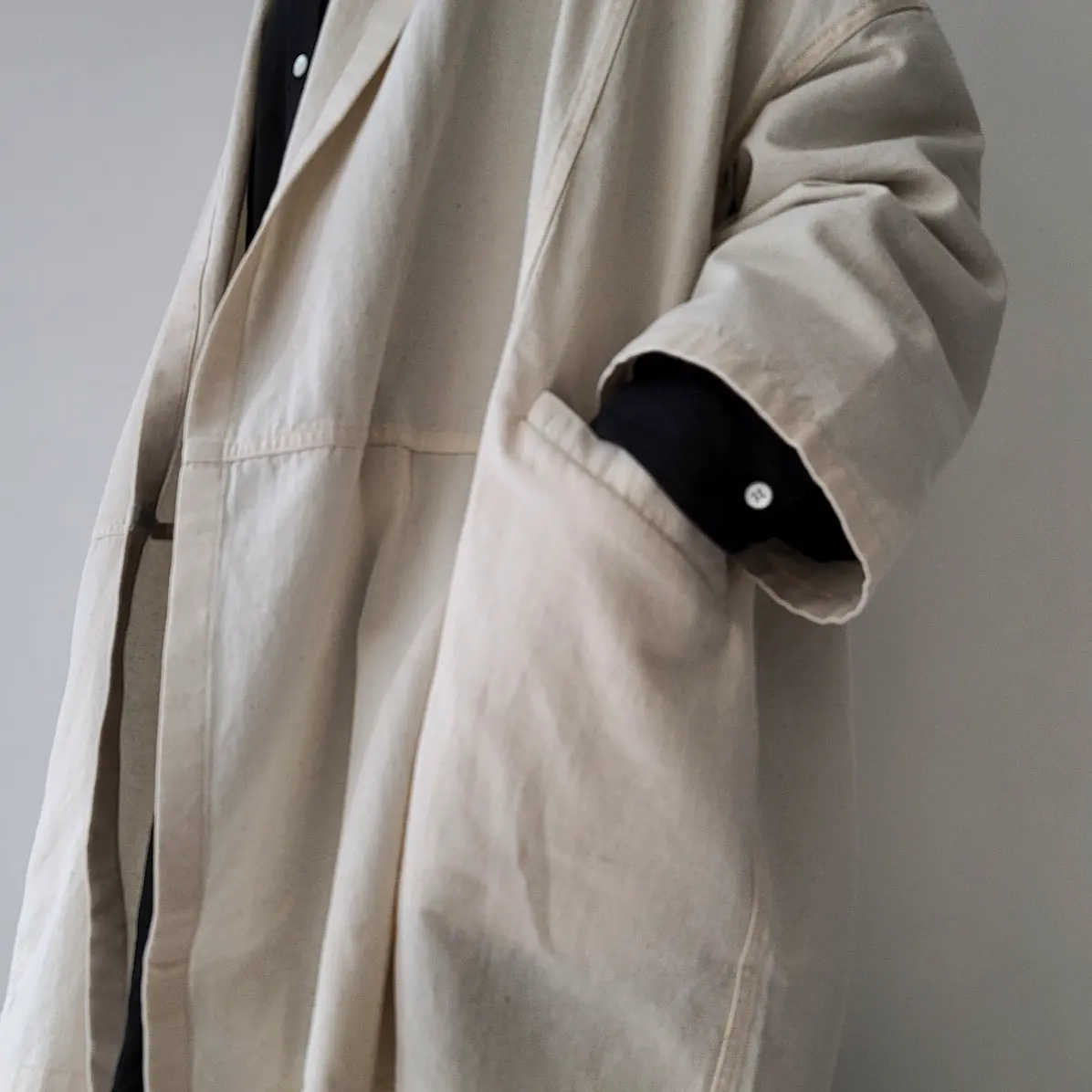 Oatmeal Hippie Noragi Cape