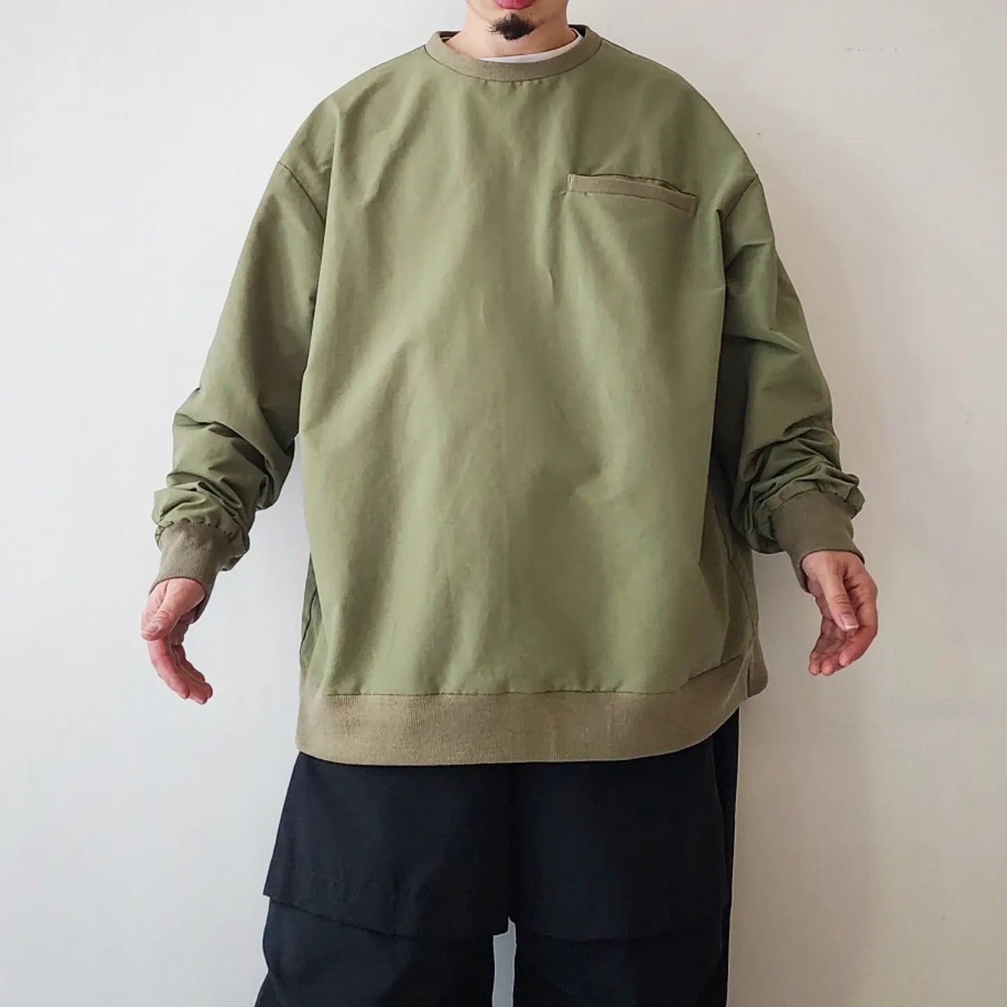 Mat Nylon Over Sweater
