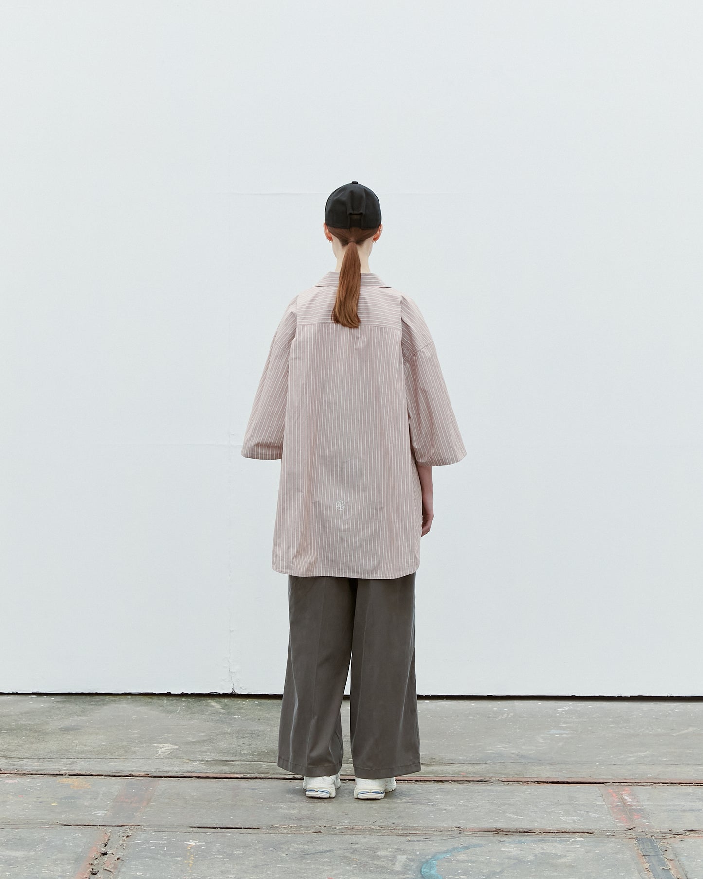 Oversized Stripe Cotton Collar Shirt (RyoTakashima x Tree And Branch)