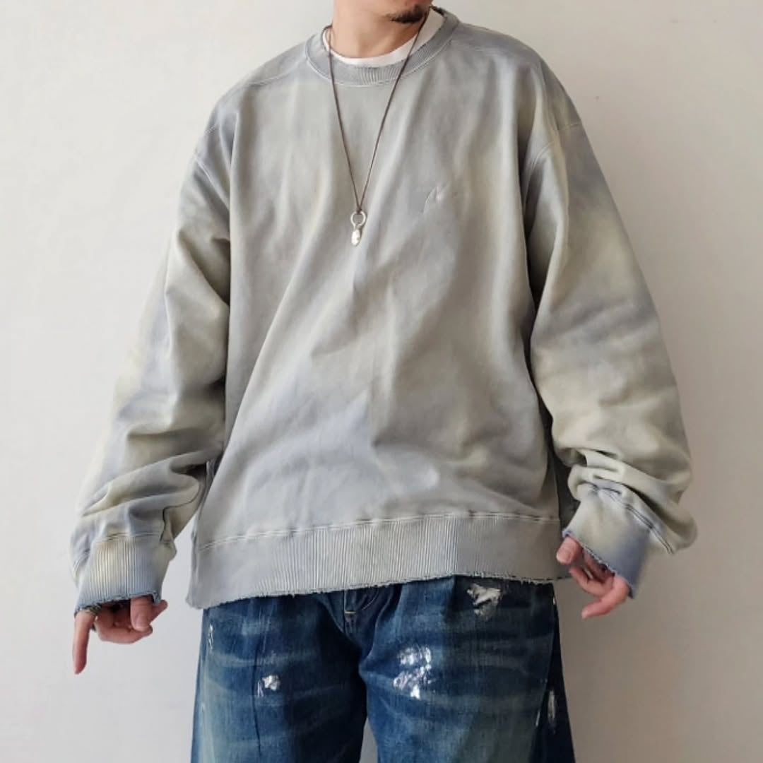 ANCELLM / Unevenness Sweat Shirt