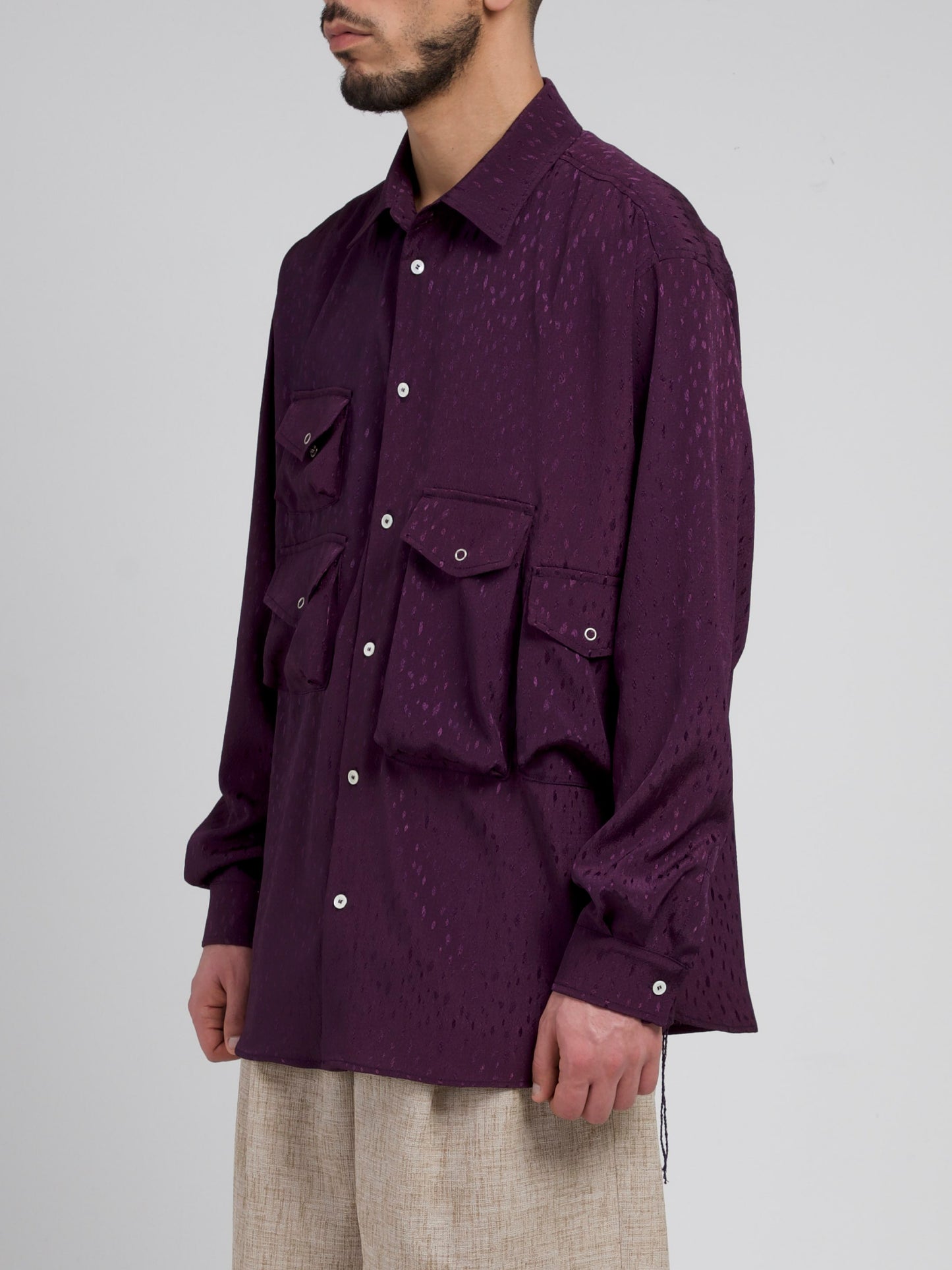 Shiny Purple Starry Night Shirts