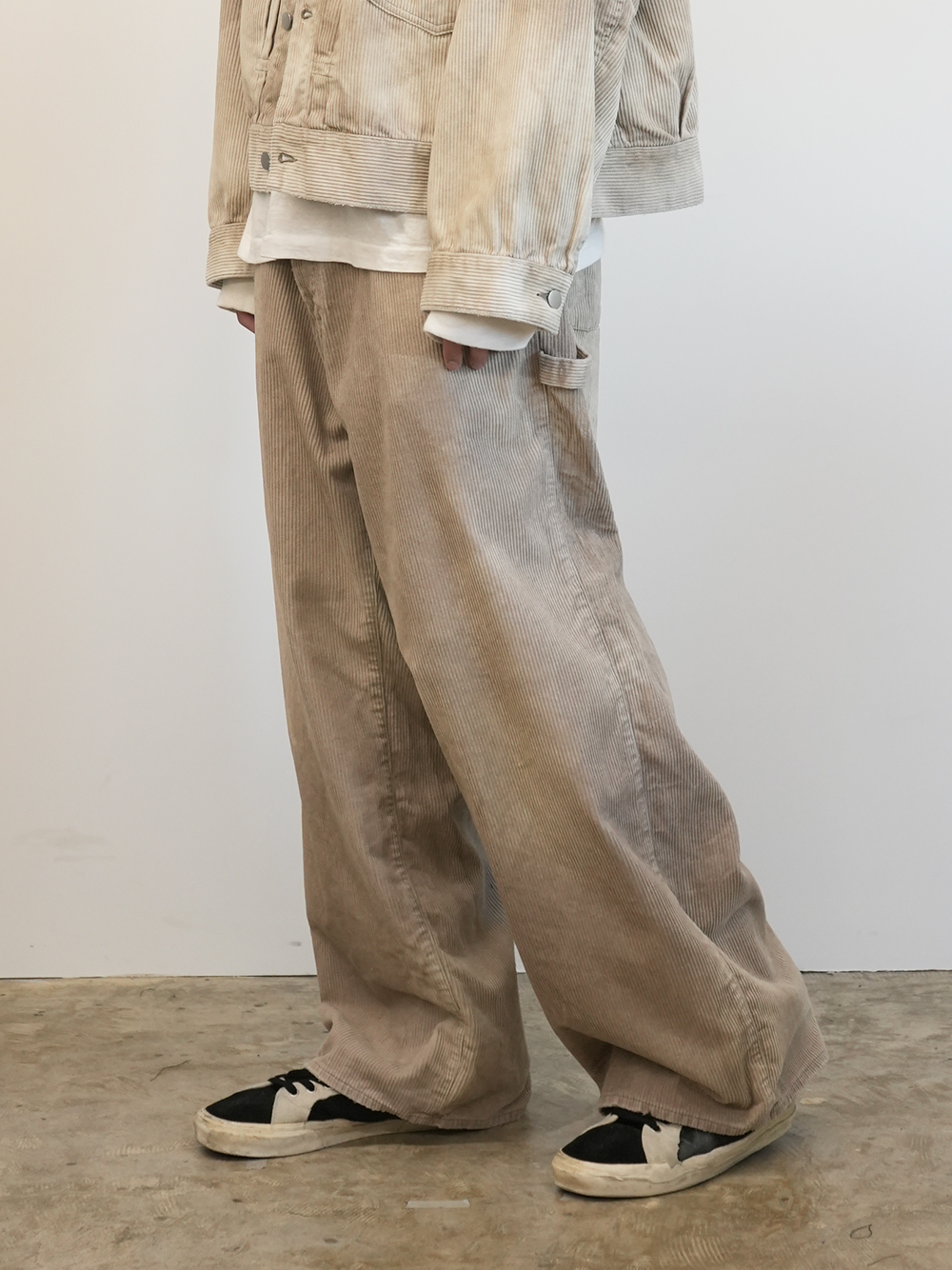 ANCELLM / Corded Velveteen Painter Pants
