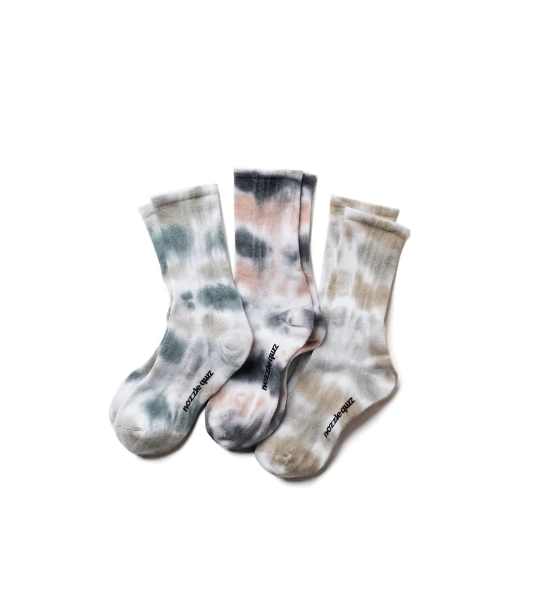 NOZZLEQUIZ / Drip Sand - Spray Dye Crew Casual Socks