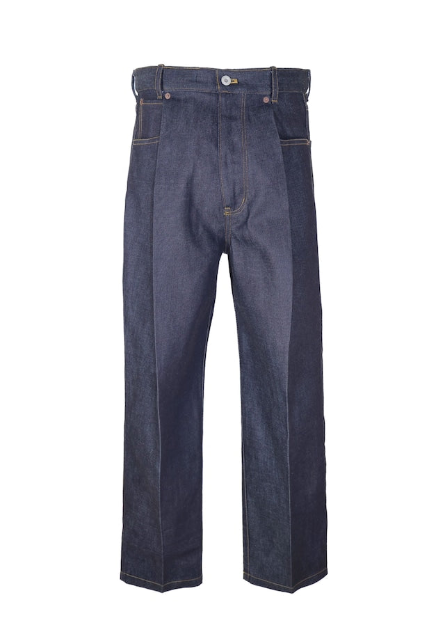 ELEPHANT TRIBAL FABRICS / Folding Denim Pants