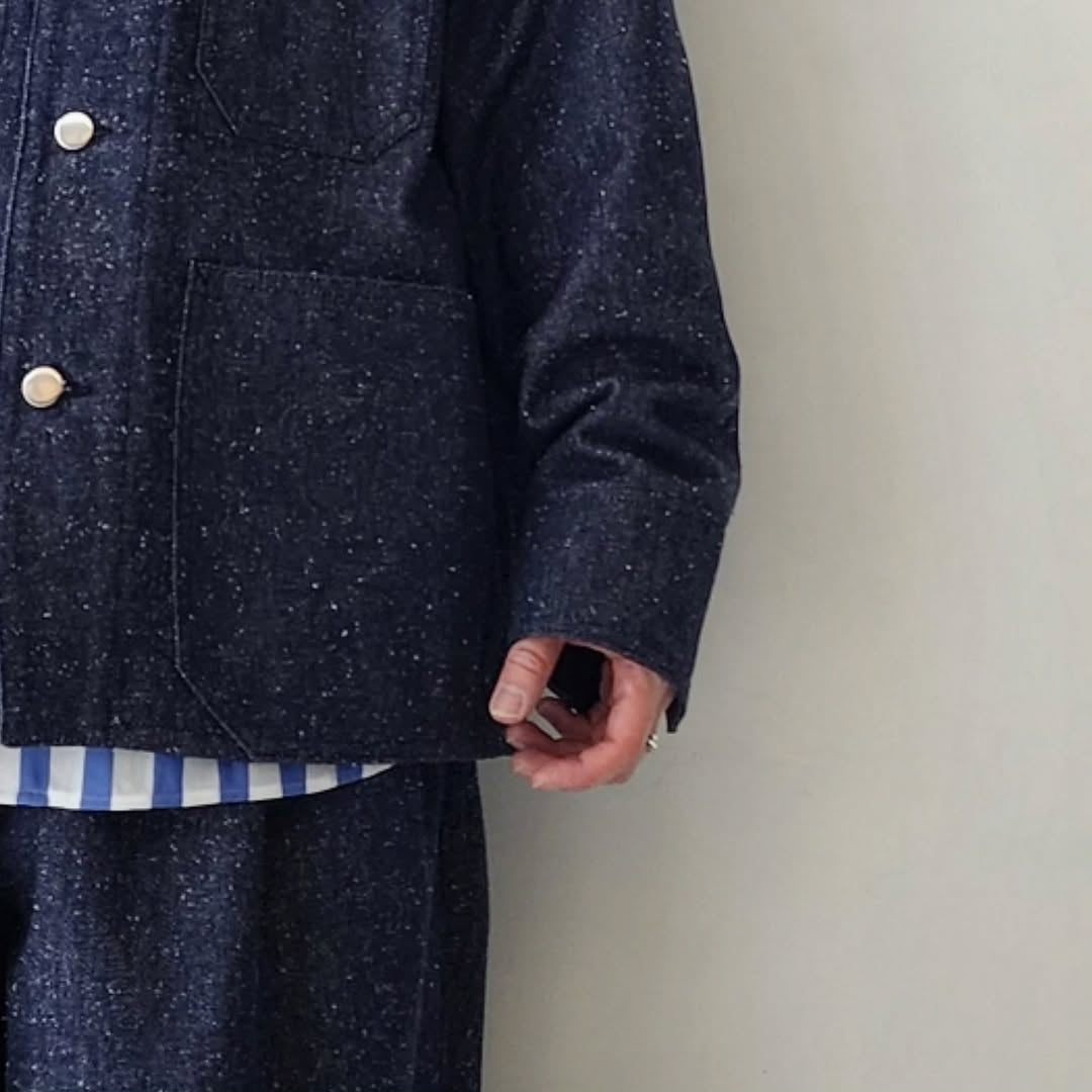 BLANC YM / Silk Denim Coverall