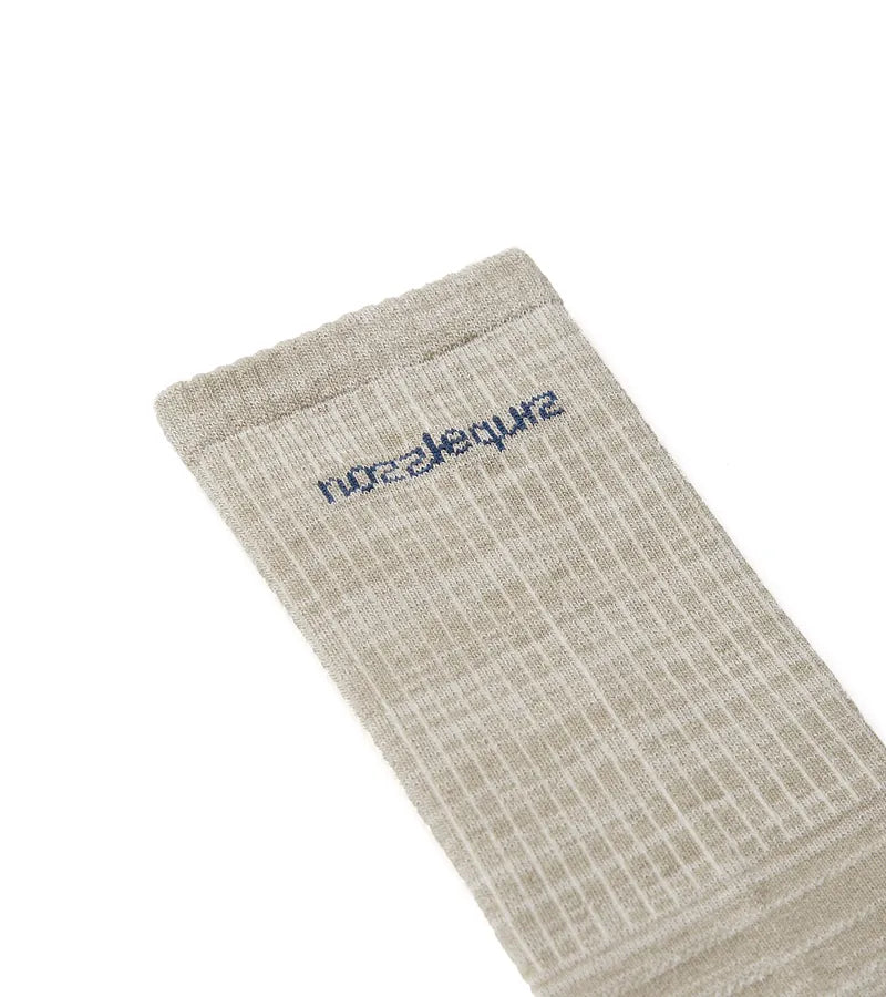 NOZZLEQUIZ / Sand Grn - Essential casual socks