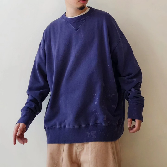 INTERIM / Bleach Hyper Big V Loop Wheel Seamless Sweat Shirt