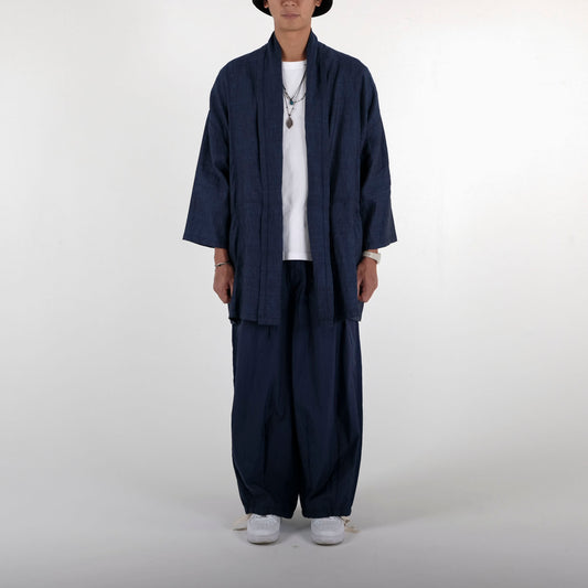Navy Hippie Noragi Cape