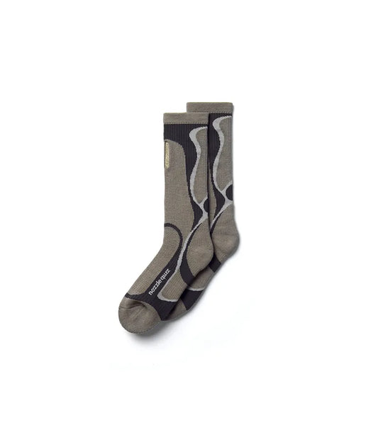 NOZZLEQUIZ / Xeric Brn - Desert overcalf socks