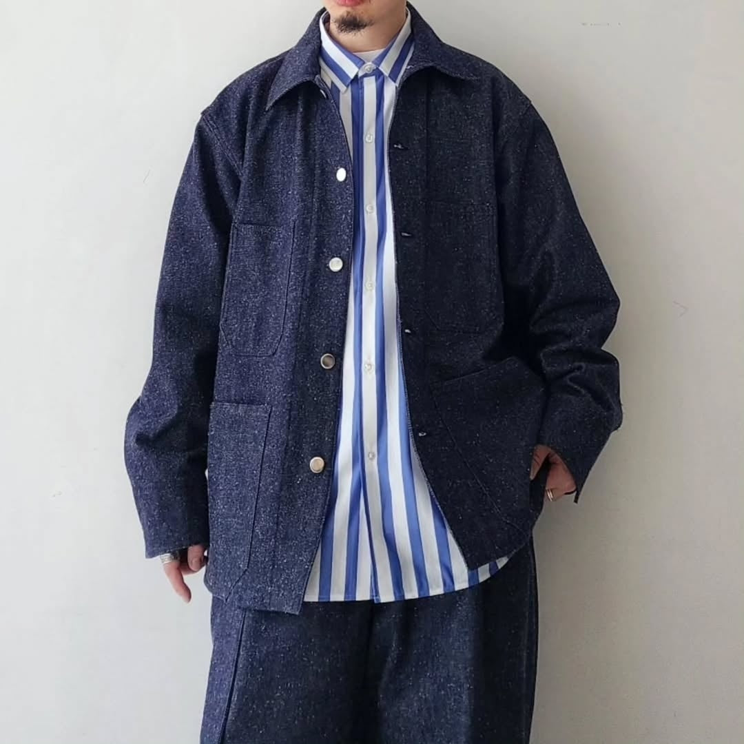 BLANC YM / Silk Denim Coverall