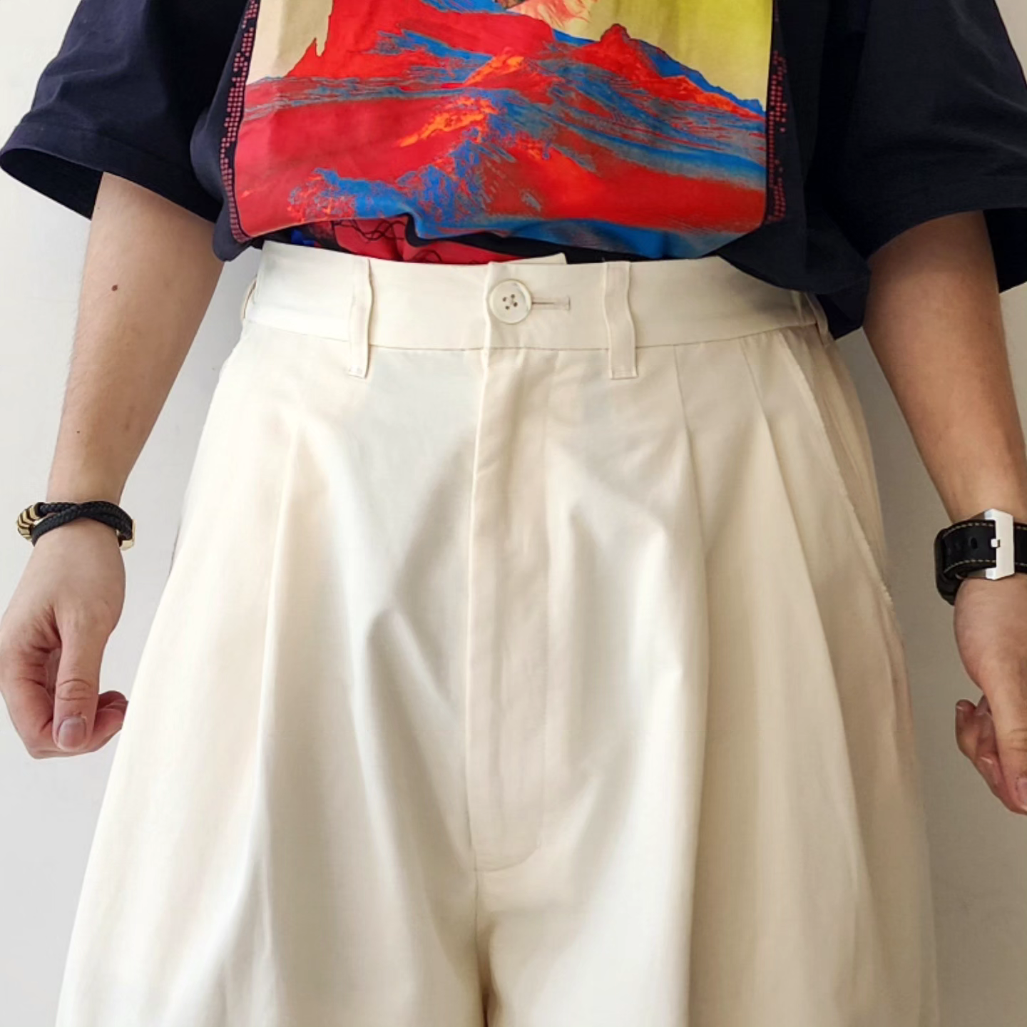 TREE AND BRANCH / Ex. Wide Tuck Pants