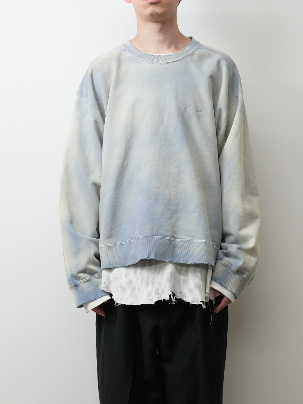 ANCELLM / Unevenness Sweat Shirt
