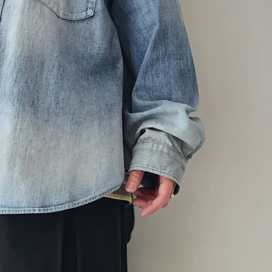 ANCELLM / Denim Western Shirt
