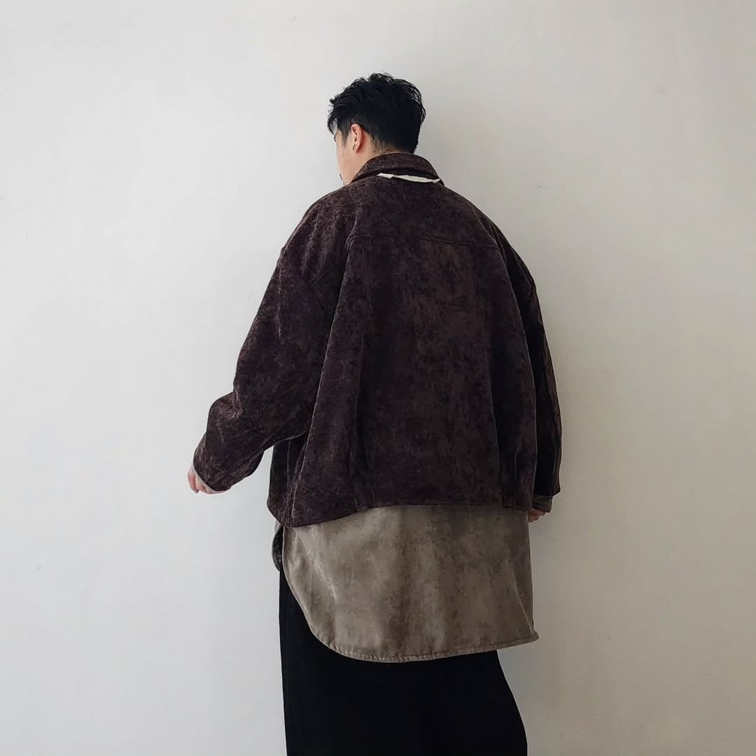 MERELY MADE / Merely Premium Serge Velvet Twill Cropped Shirts
