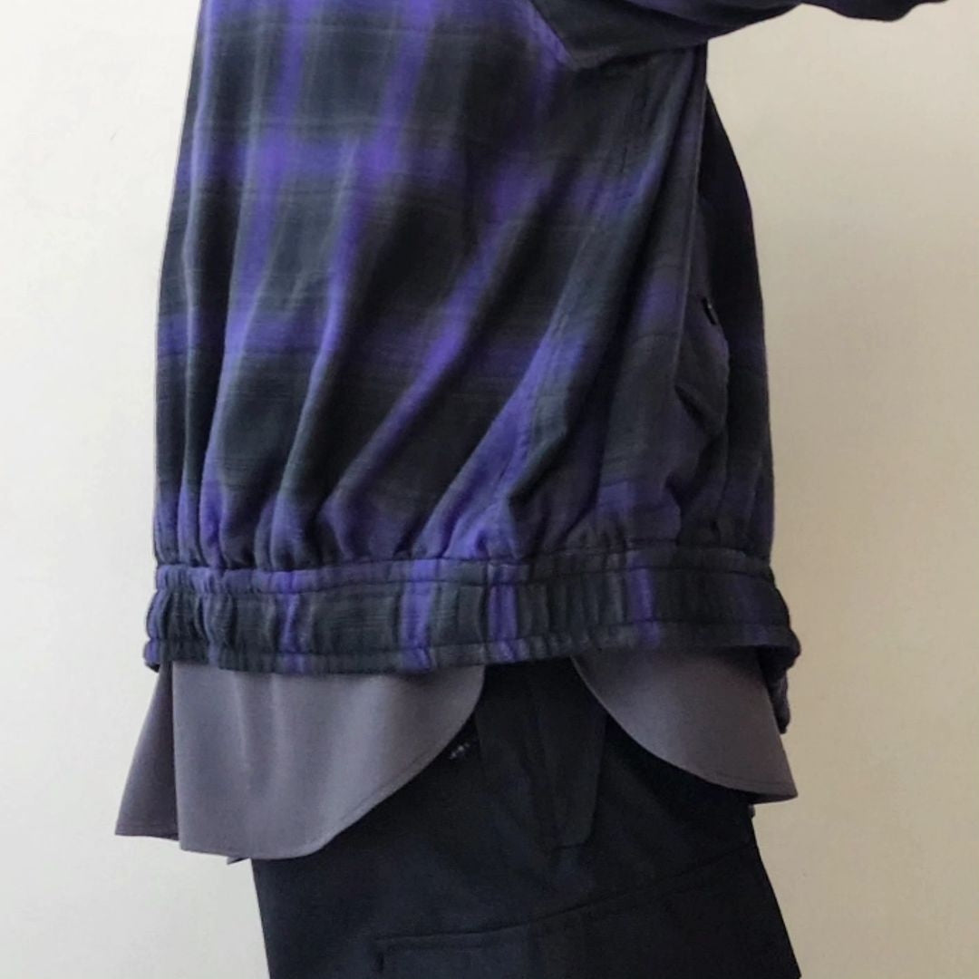 THE JEAN PIERRE / Glitter Plaid Harrington Jacket