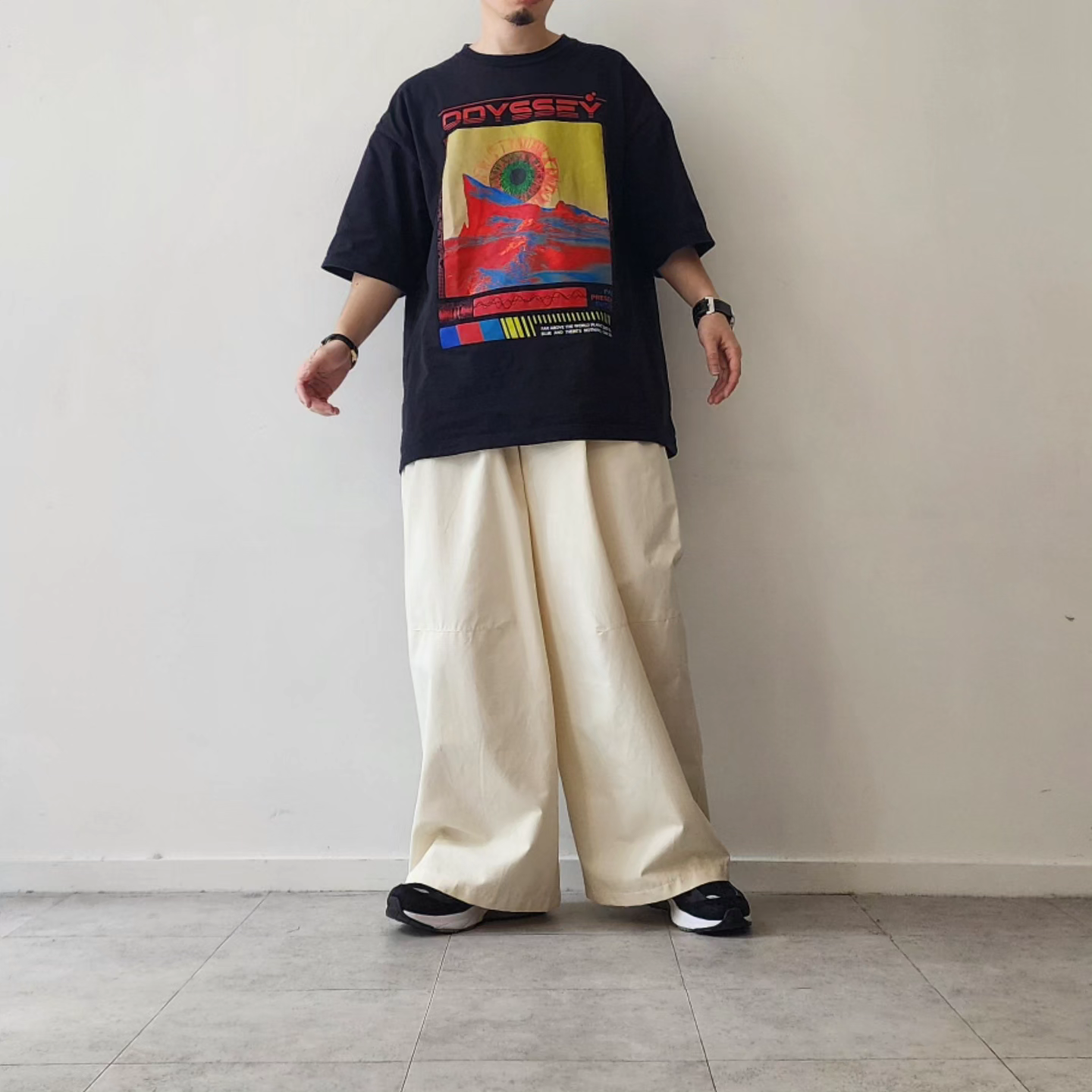 TREE AND BRANCH / Ex. Wide Tuck Pants