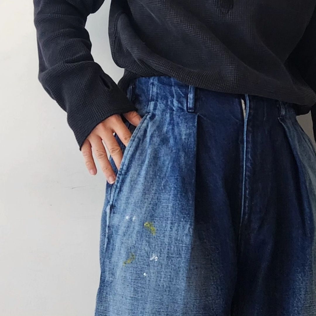 SABY / Tuck Baggy Type 2 - 11oz Bingo Denim (Sun Fade & Paint)