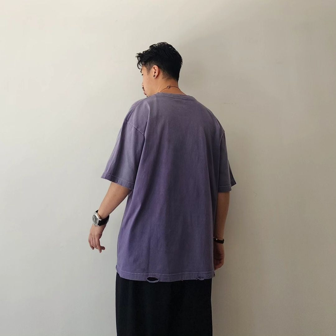 THE JEAN PIERRE / Pigmentdye Grunge Destroy SS Tee