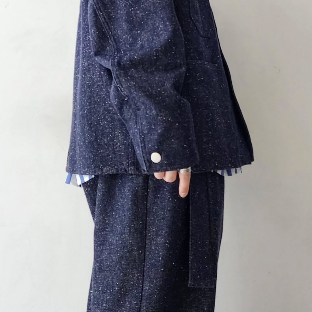 BLANC YM / Silk Denim Coverall