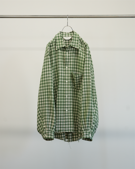 ANCELLM / C/R Check Over Shirt