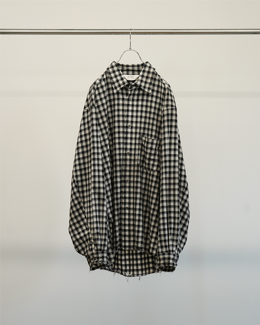 ANCELLM / C/R Check Over Shirt