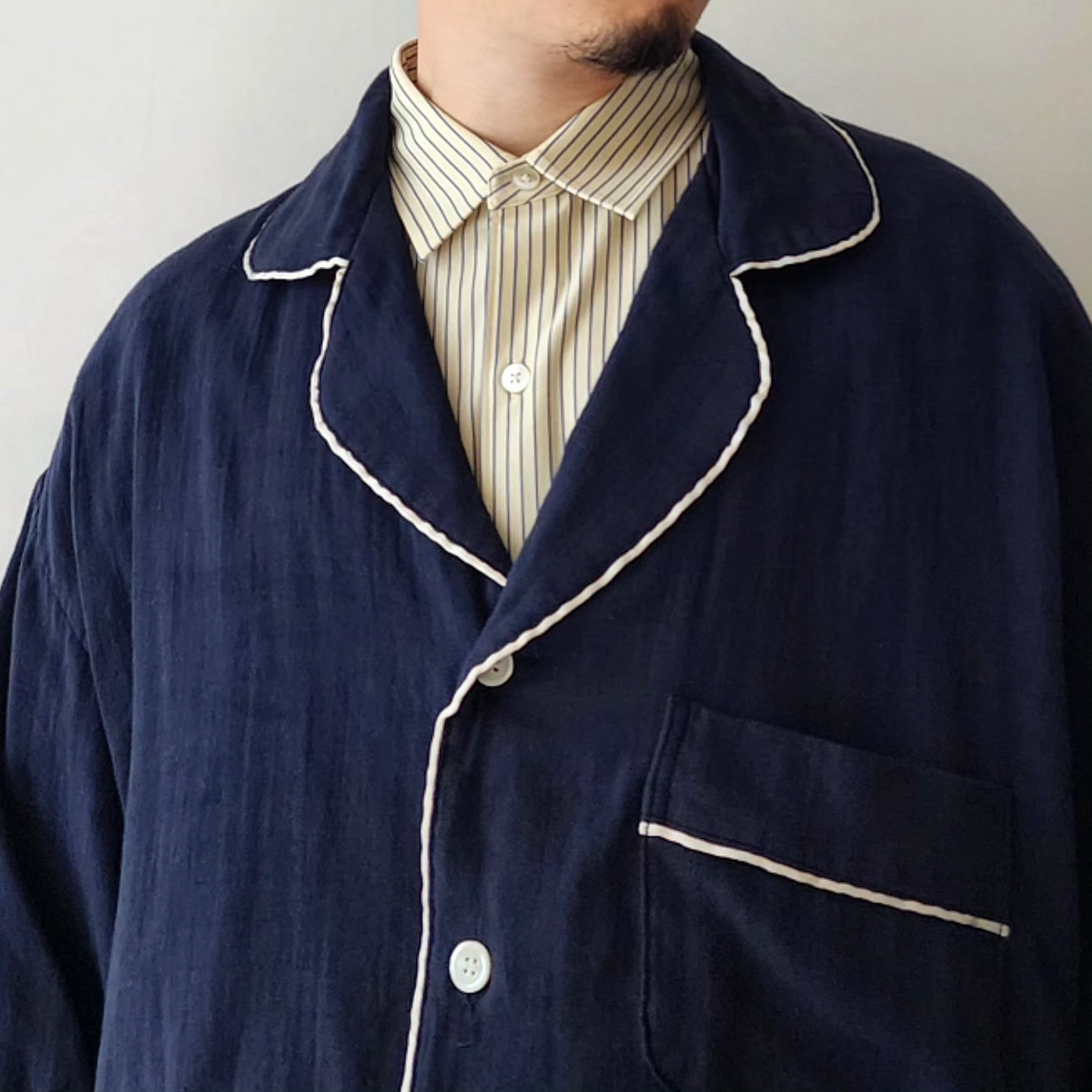ANCELLM / Doublegauze Pajama Shirt
