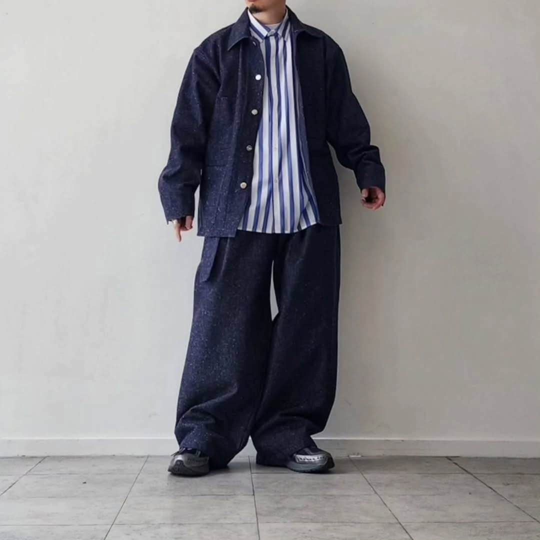 BLANC YM / Silk Denim Coverall
