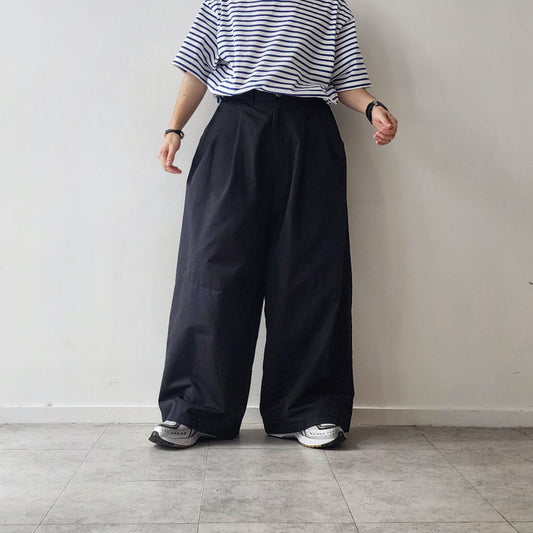 TREE AND BRANCH / Ex. Wide Tuck Pants