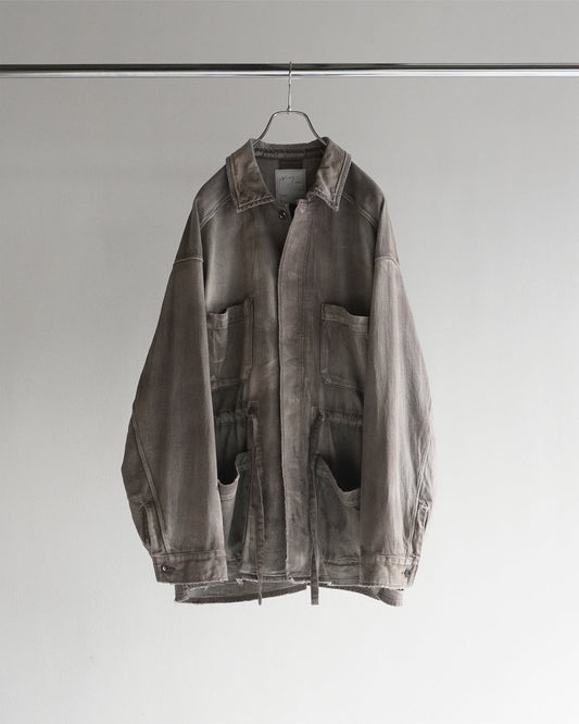 ANCELLM / Aging Denim Shirt Jacket