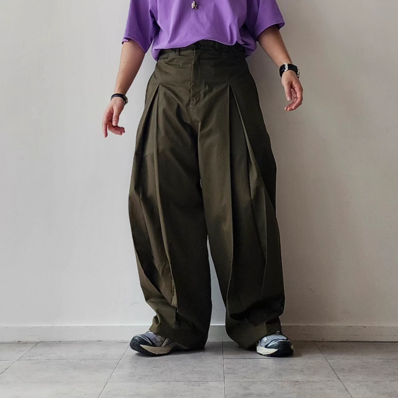 SAGE NATION / Box Pleat Trouser 