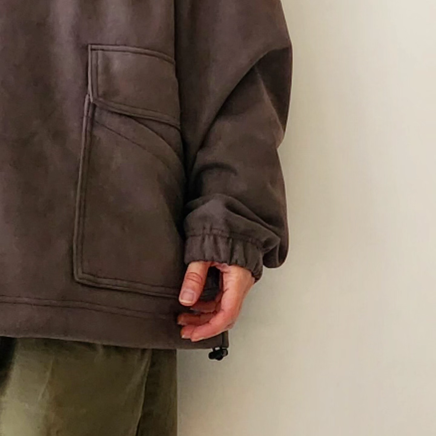 IROQUOIS / Tech Knit Suede Hi Neck Po