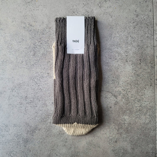 Unpaired Cotton Rib Sock