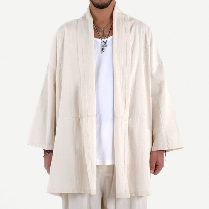 Oatmeal Hippie Noragi Cape