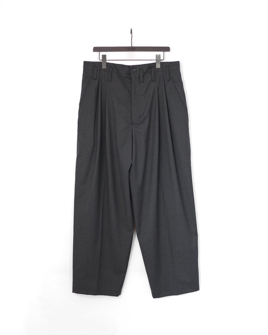 ESSAY / Wool Blend Wide Straight Trousers