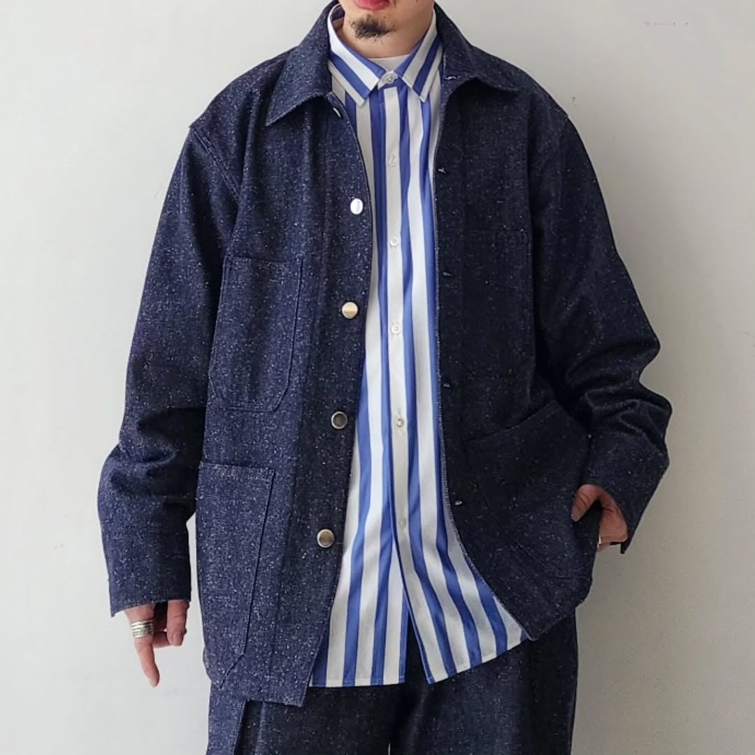 BLANC YM / Silk Denim Coverall