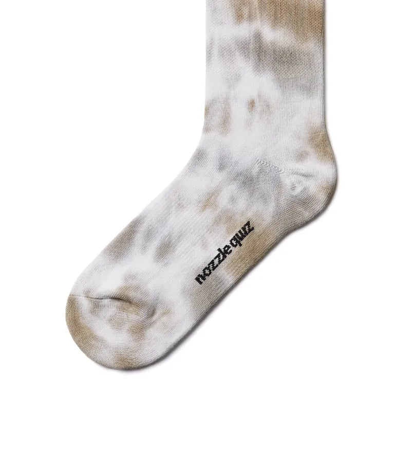 NOZZLEQUIZ / Drip Sand - Spray Dye Crew Casual Socks