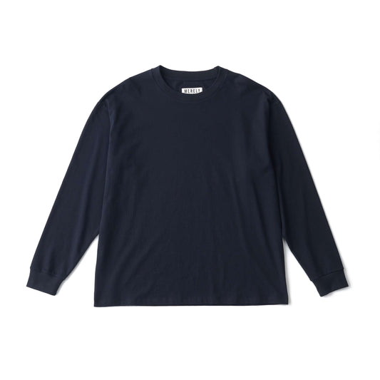 Cape Navy Merely Long Sleeve T-Shirts
