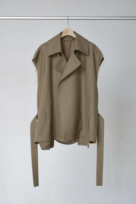 BLANC YM / Short Trench Vest