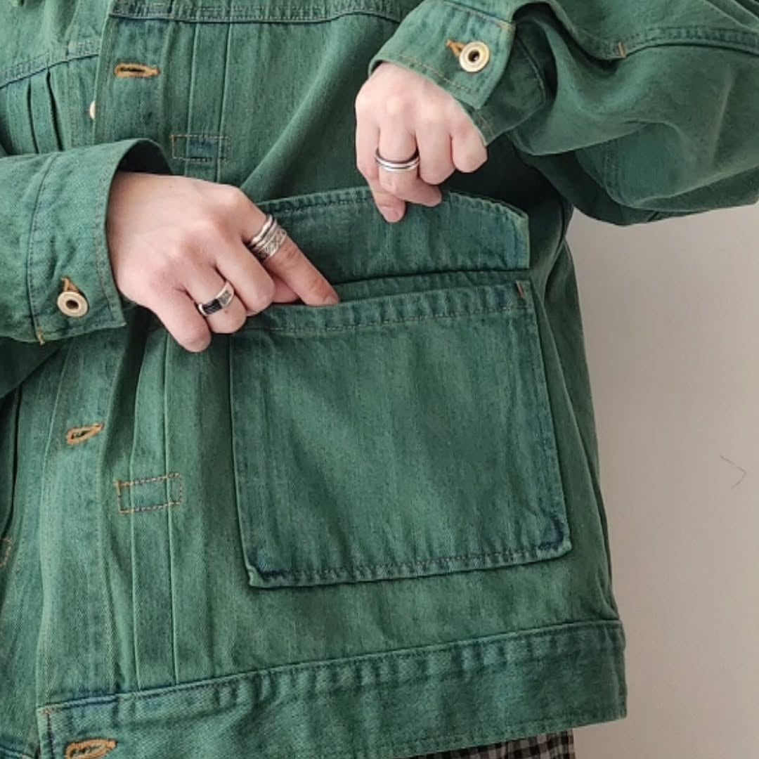 DISCOVERED / Color Dye Denim Blouson