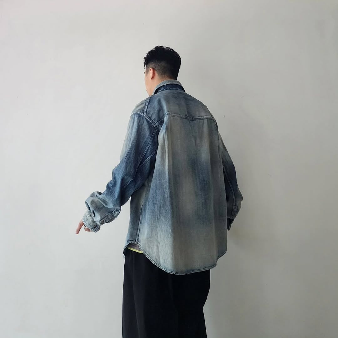 ANCELLM / Denim Western Shirt