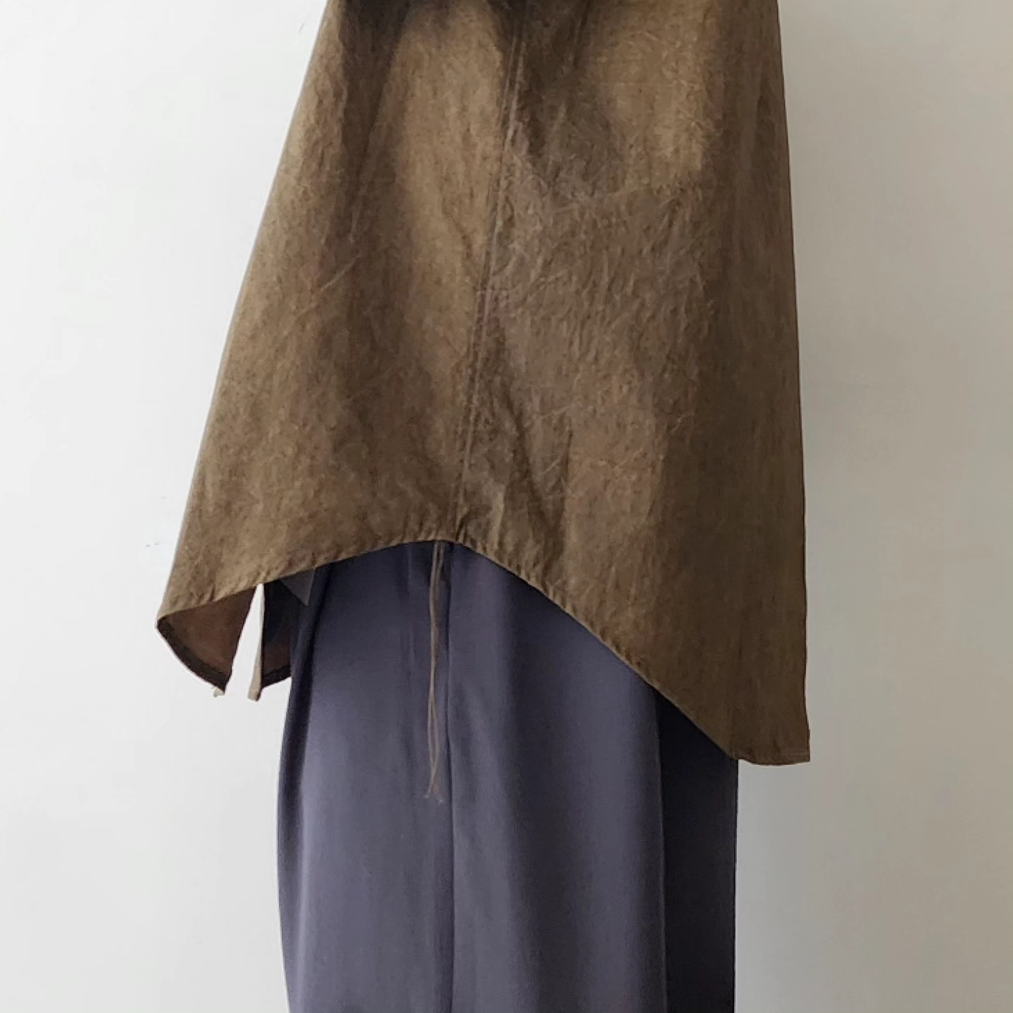 MERELY MADE / Walnut Merely Natural Dyed Lazy Over Shirt