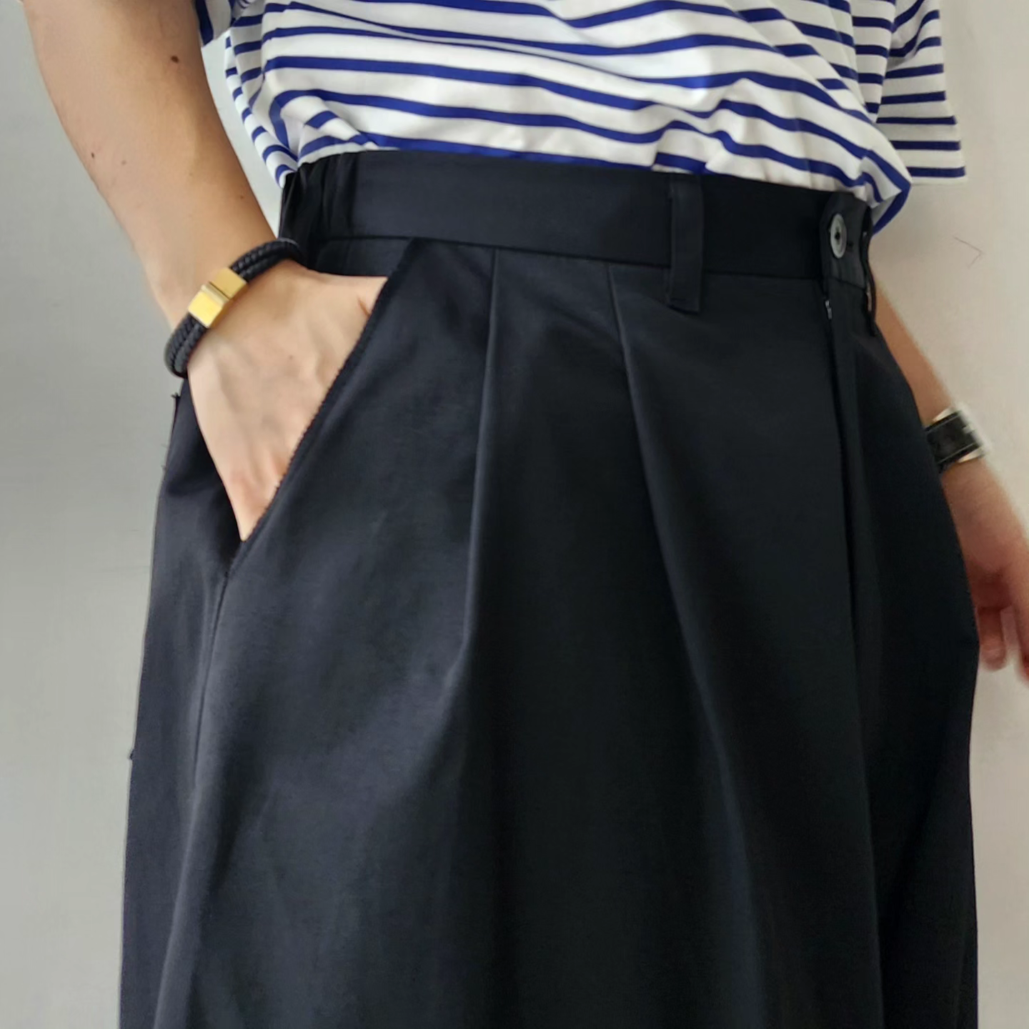 TREE AND BRANCH / Ex. Wide Tuck Pants