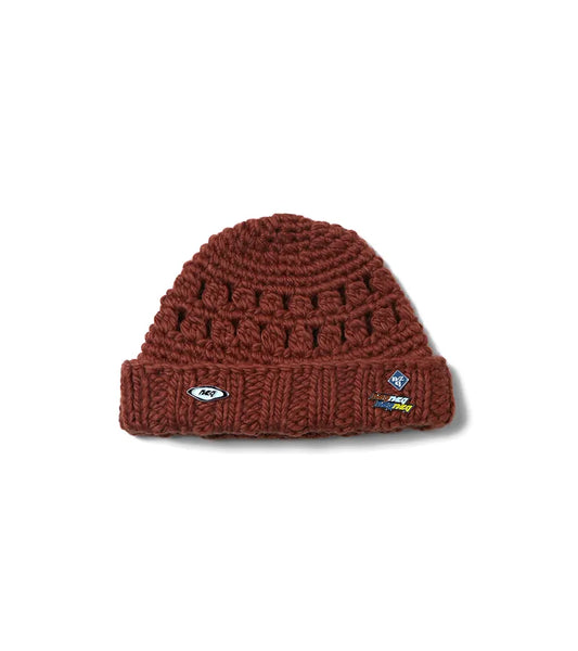NOZZLEQUIZ / Crochet Beanie (3Pins) - Brown