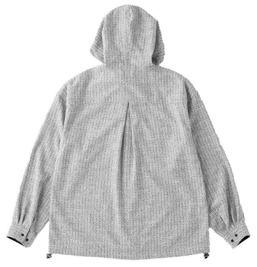 THE JEAN PIERRE / Tweed Hoodie Dove Shirt