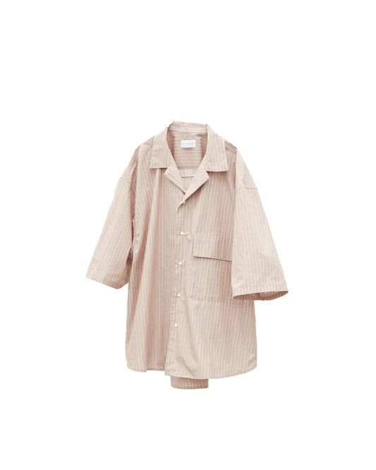 Oversized Stripe Cotton Collar Shirt (RyoTakashima x Tree And Branch)